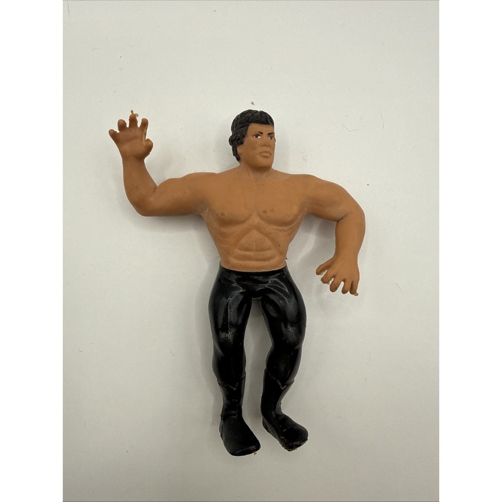 LJN 4" Bendie Ricky Dragon Steamboat WWF Wrestling Mini Figure Vintage 1986